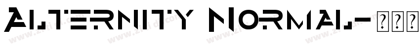 Alternity Normal字体转换
